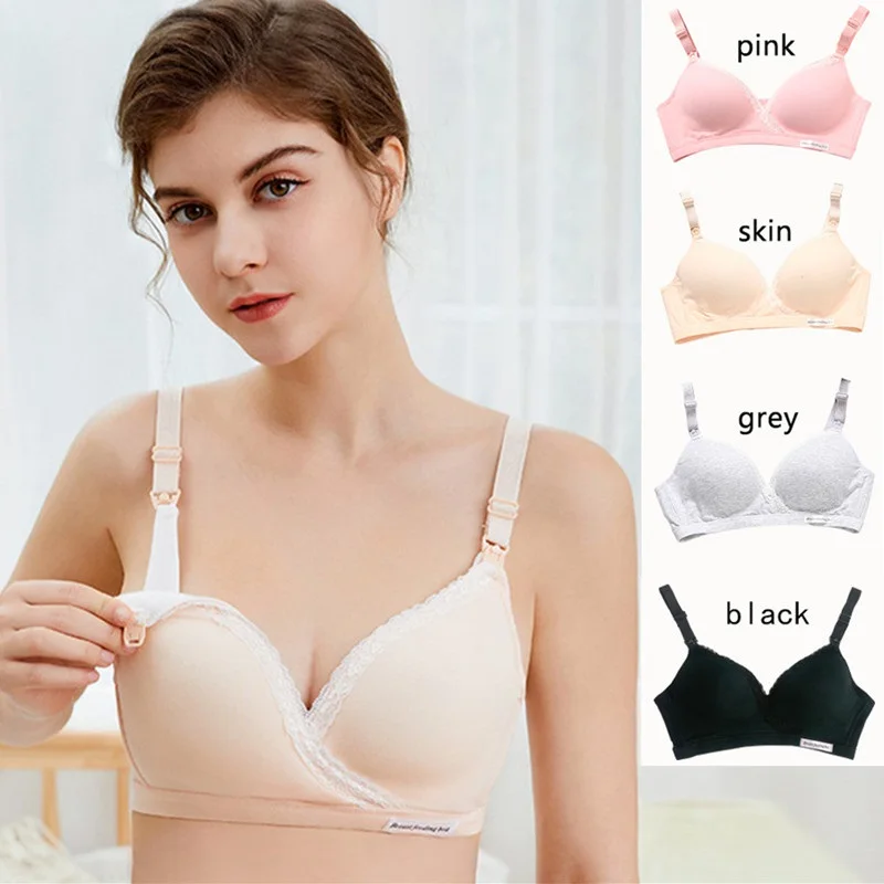 3 Pcs Nursing Clothing Cotton Breastfeeding Bra for Pregnant Women Wirefree  Pregnancy Sleep Underwear Soutien Gorge Allaitement