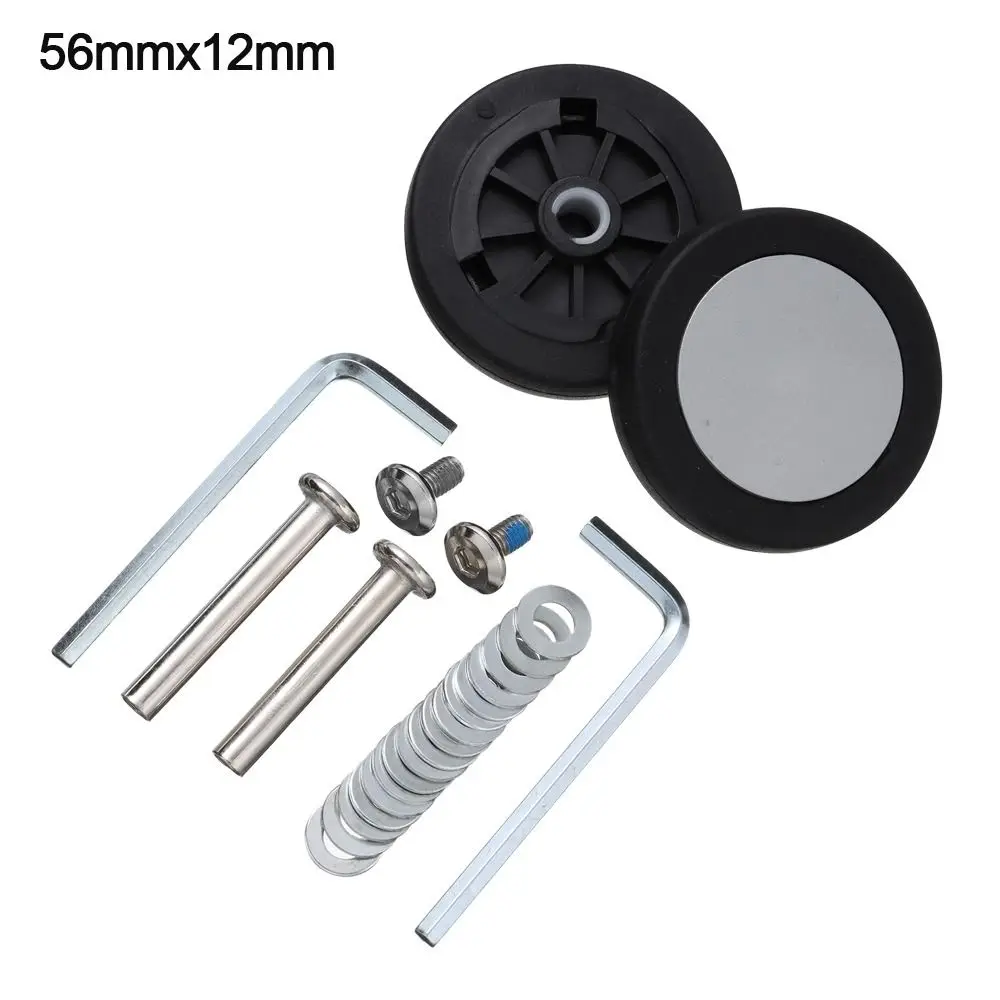 Silent Travel Luggage Wheels Repair Kit with Screws - Spare Parts