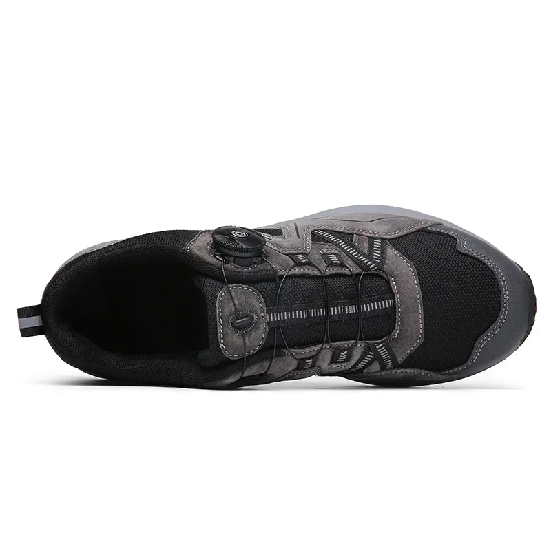 Cycling Shoes New Professional MTB Cycling Shoes Men Flat Leather Breathable Dual Use Leisure Outdoor Self-locking Mountain Bicycle Sneakers