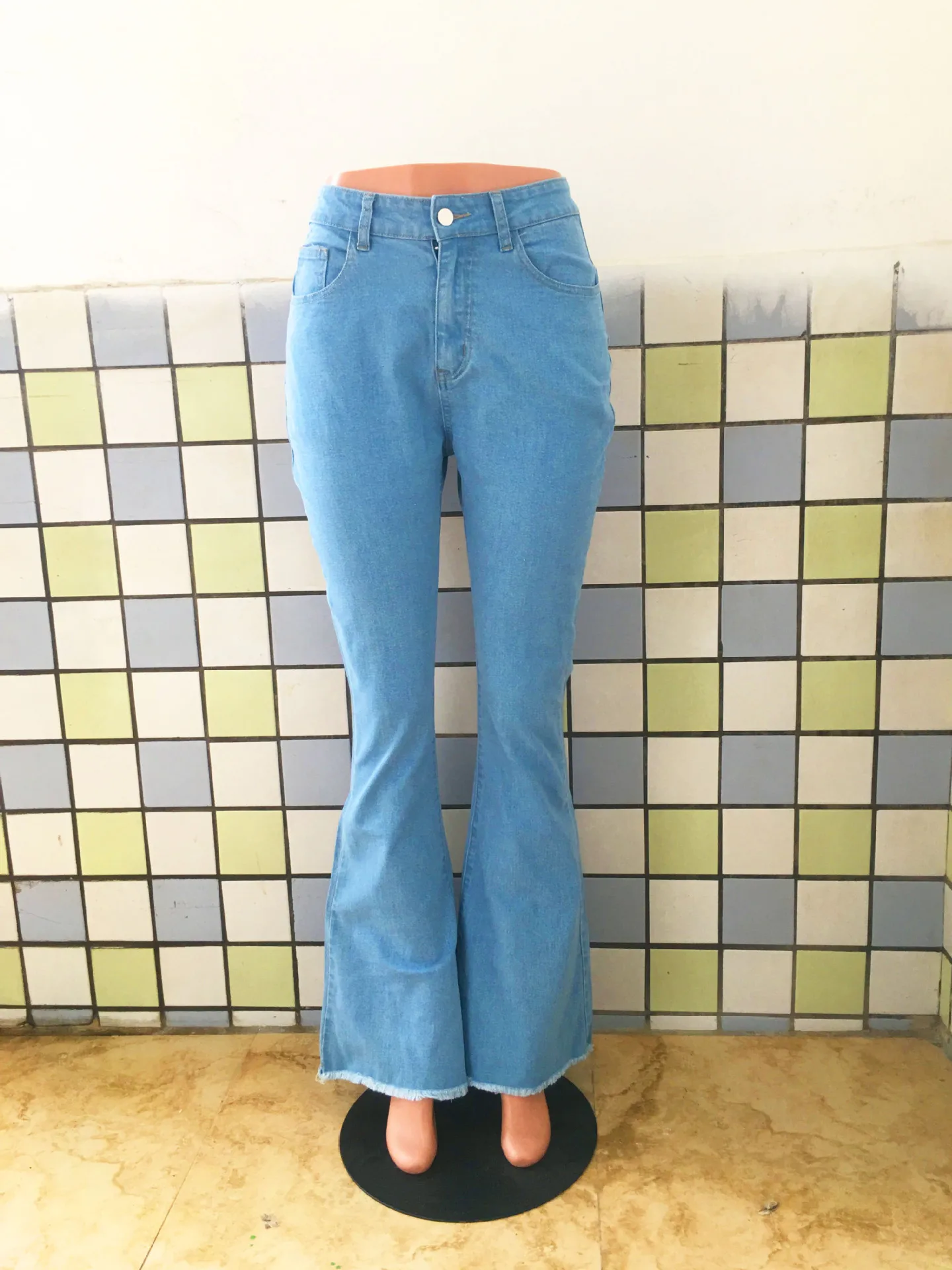 slim fit European Style High Waist Jeans Spring Summer Female Trouser Denim Woman Pants ksubi jeans