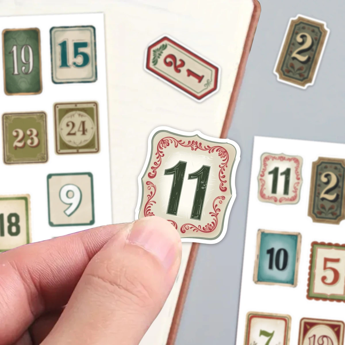 Christmas Advent Calendar Stickers 30pcs 1-25 Number Merry Christmas Countdown Labels Gift Sealing Sticker Christmas Decorations christmas countdown calendar christmas advent calendar christmas paper stickers