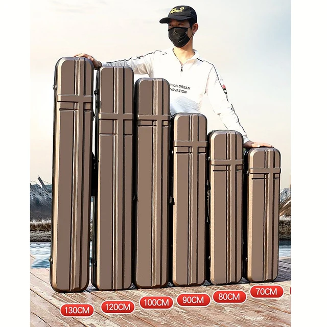 70cm부터 130cm까지 다양한 크기의 낚싯대를 보관할 수 있는 방수 처리된 ABS 하드 쉘 커버 낚시 보관함