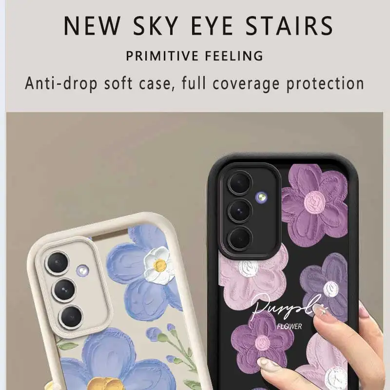 A55 Morning Dew Garden Sky Eye Ladder Handyhülle für Samsung Galaxy A73 A72 A71 A70 A54 A53 A52 A51 A50 A35 A34 A33 A32 A31 – Detail 2