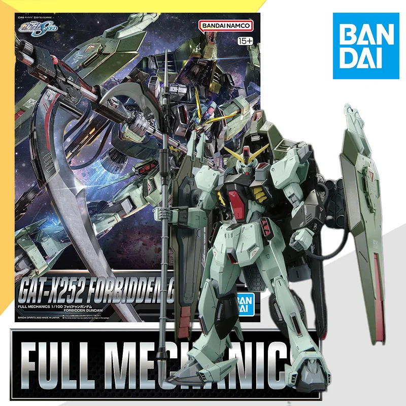 

In Stock Bandai 1/100 FULL MECHANICS FM GAT-X252 FORBIDDEN GUNDAM Assembly Model kit Anime Action Figure Model Toy Gift for kid