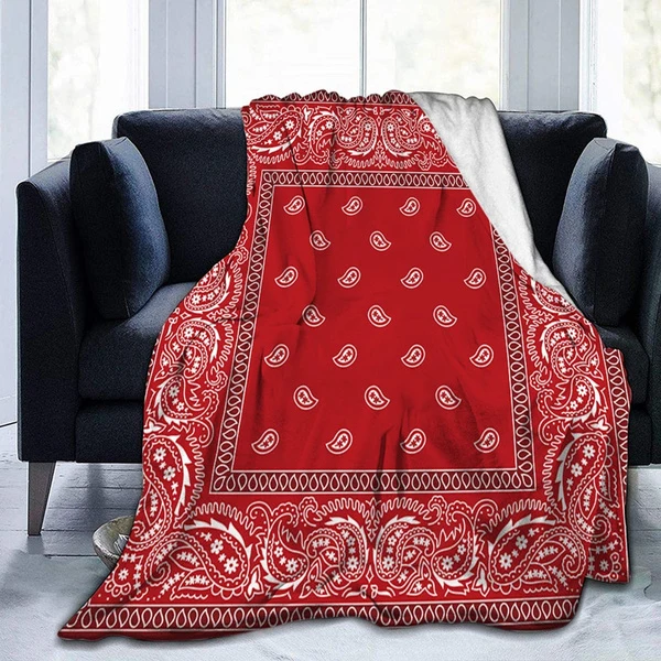 

Throw Blanket Super Soft for Bedroom Couch Sofa Travel Gifts Lightweight Warm Colourful Point Bohemian Style Pattern Flannel