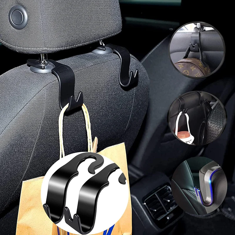 10 Pcs Universal Car Seat Back Headrest Hanger Hook Phone Holder Handbag  Purse Hanger Fastener Clip Car Interior Accessories - Auto Fastener & Clip  - AliExpress