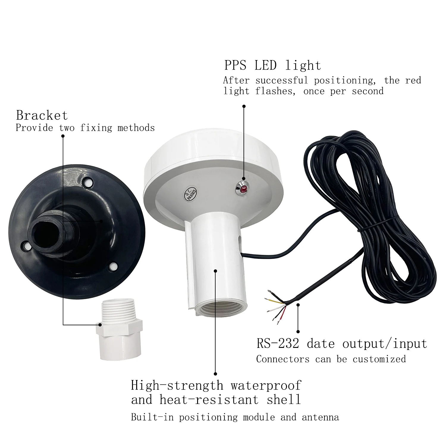 Marine GPS NMEA 0183 4800 Baud Antenna Receiver