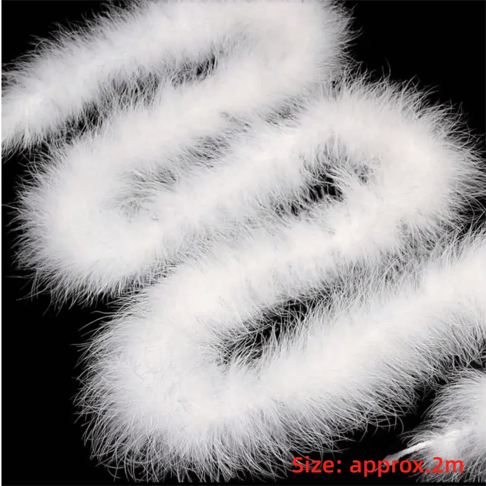 New 2 Meter Decorative Strip Cuff Strip DIY Apparel Sewing Fluffy Trim Home Decor Faux Fur Artificial Fur Decoration