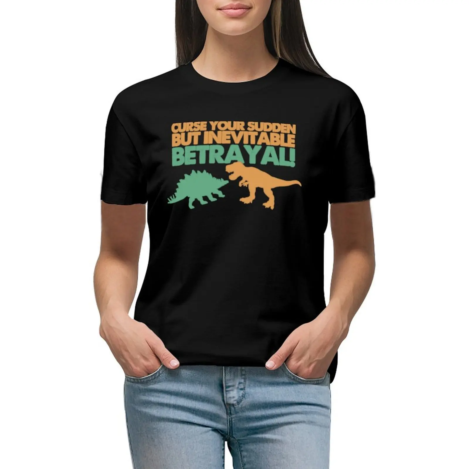 

Curse your sudden but inevitable betrayal! T-Shirt anime funnys hippie clothes korean fashion cotton t shirts Women