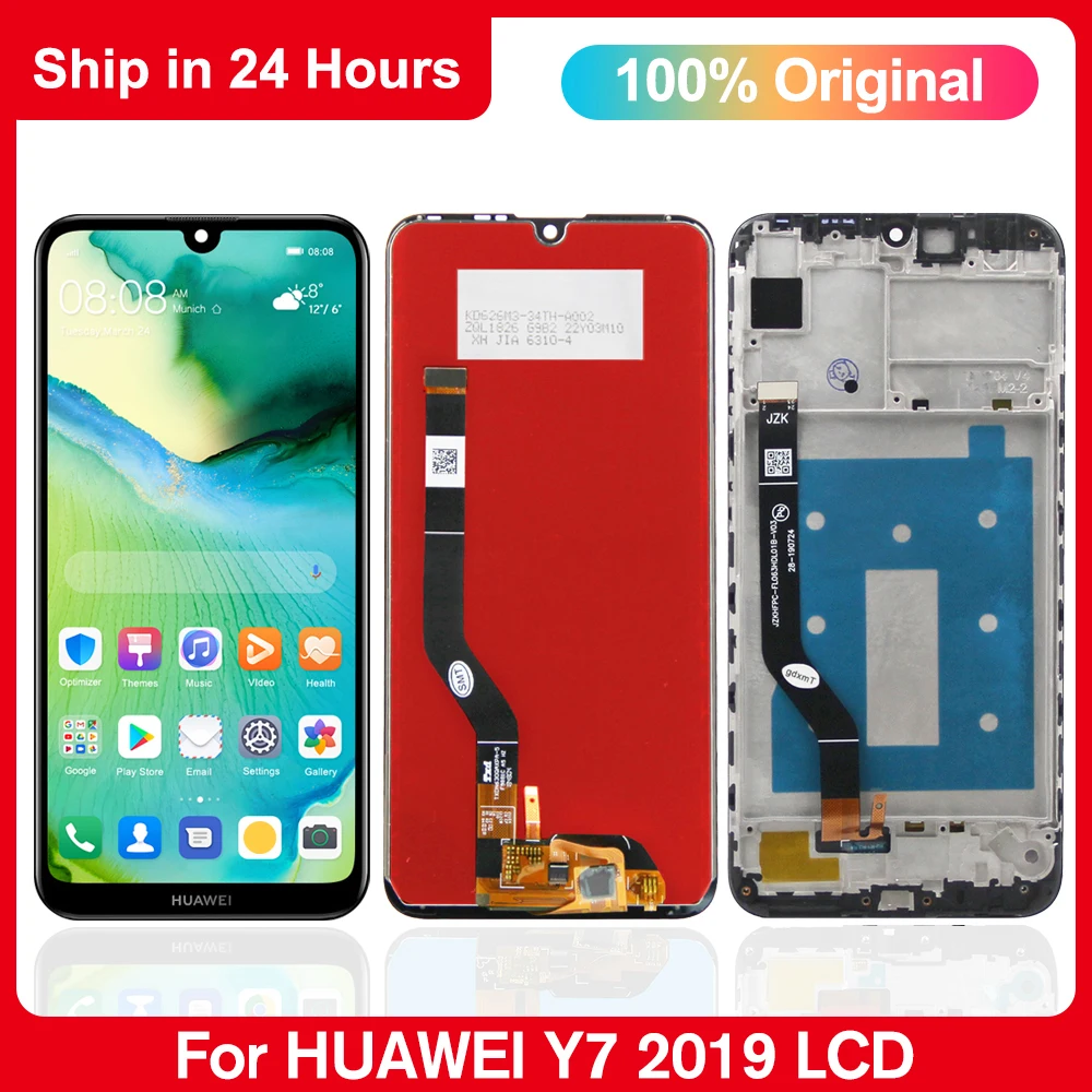 

Original For Huawei Y7 2019 Display Touch Screen With Frame Digitizer Assembly For Y7 Prime 2019 DUB-LX1 LX3 Display Replacement
