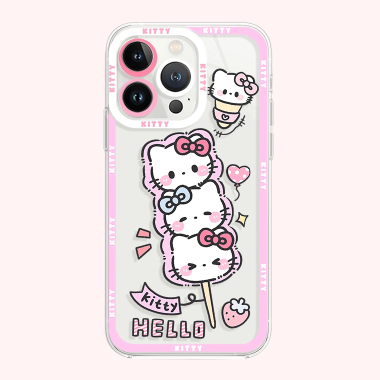 thumbnail image 1 of Kuromi Pachacco Cinnamoroll Soft Case for iPhone 14 Pro Max 13 12 Mini 11 Pro XR XS X 8 7 6 6S Plus SE 2020 Hello Kitty Cover, 1 of 5