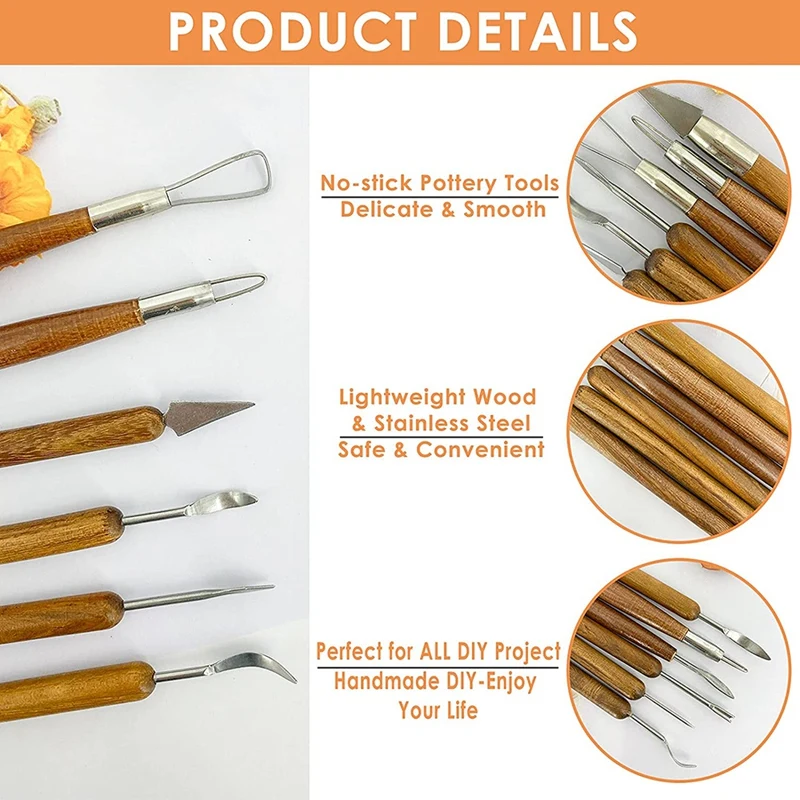 router woodworking 26 Pcs Polymer Clay Sculpting Tools Kit Pottery Modeling Tool Acrylic Board Ceramic Clay Carving Tools Set For Potters woodworking boring machine