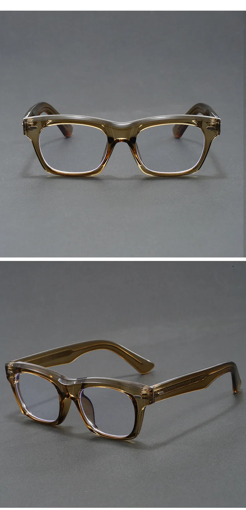 BLMUSA (XL) Trendy Quadratische Myopie Rezept Computer Brille Männer Polarisierte Sonnenbrille Photochrome Progressive Optische Brillen – Detail 8