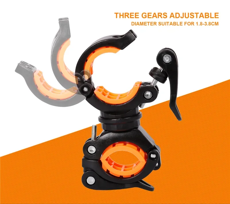 WEST BIKING Bike Light Bracket Multifunctional 360 Degree Rotatable Bicycle Lamp Holder LED Flashlight Stand Cycling Accessories