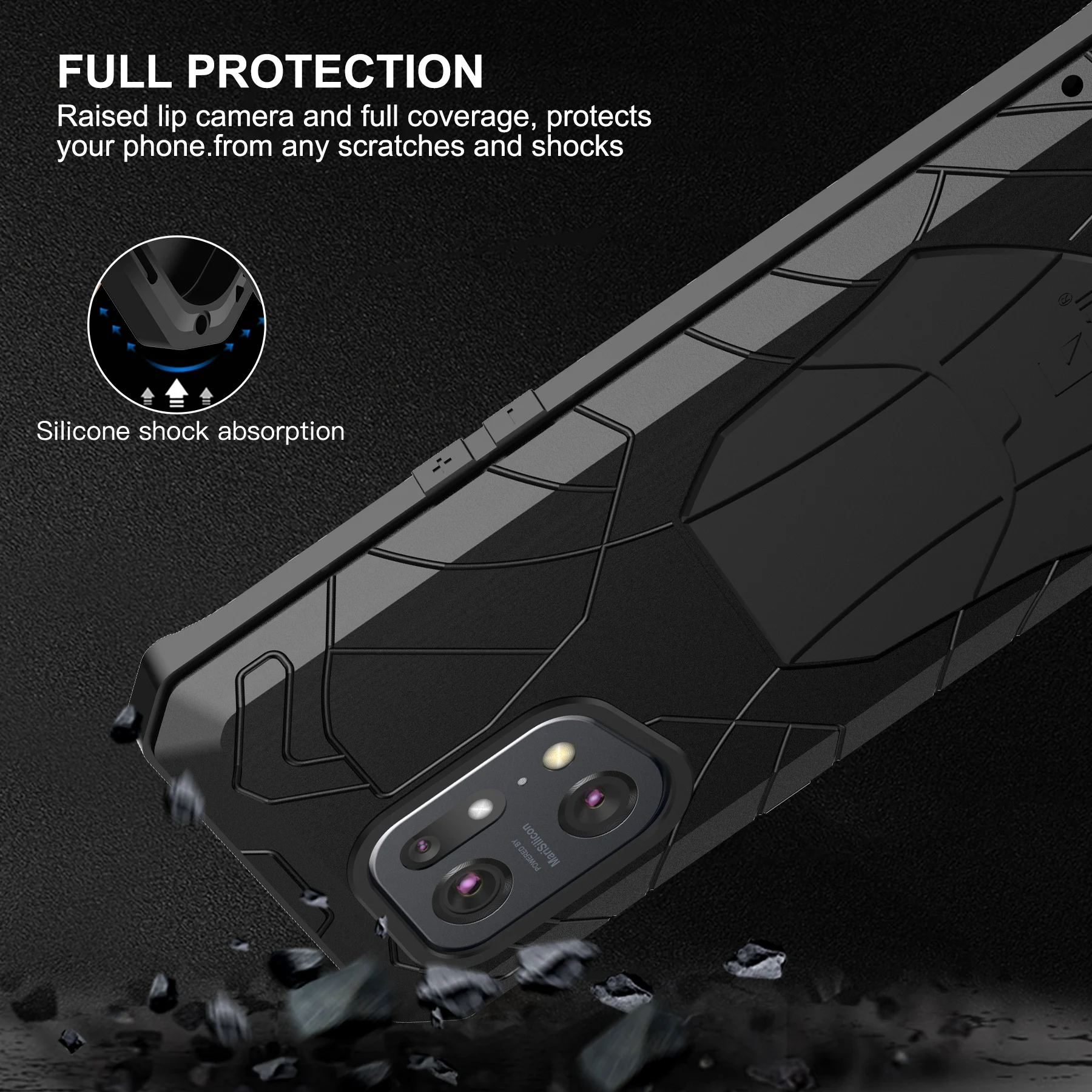 Bastmei Cover per Oppo Find X5 Pro 5G, Ultraleggero Ultrasottile Antiscivolo Antigraffio Protezione Della Telecamera, PC Rigido Smerigliato Cover per Oppo Find X5 Pro 5G (Nero