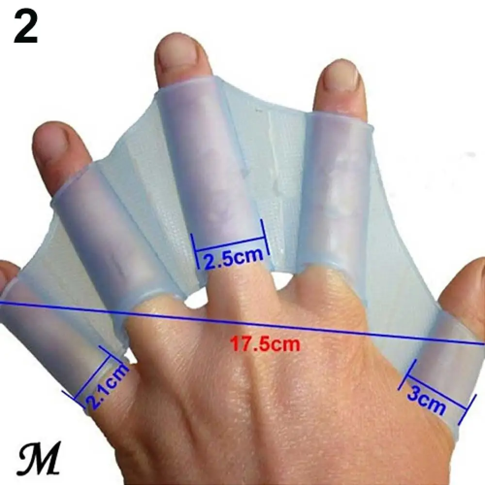 

Frog Type Swimming Finger Webbed Gloves Silicone Girdles Swimming Hand Fins Flippers Finger Webbed Gloves Paddle Water Sports