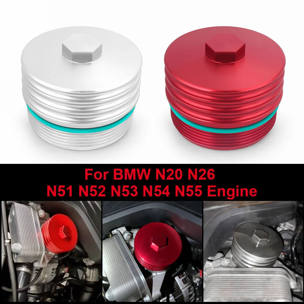 

Oil Filter Cover Aluminum Alloy Filter Housing For BMW N20 N26 N51 N52 N53 N54 N55 Engine Special Car Modification Part