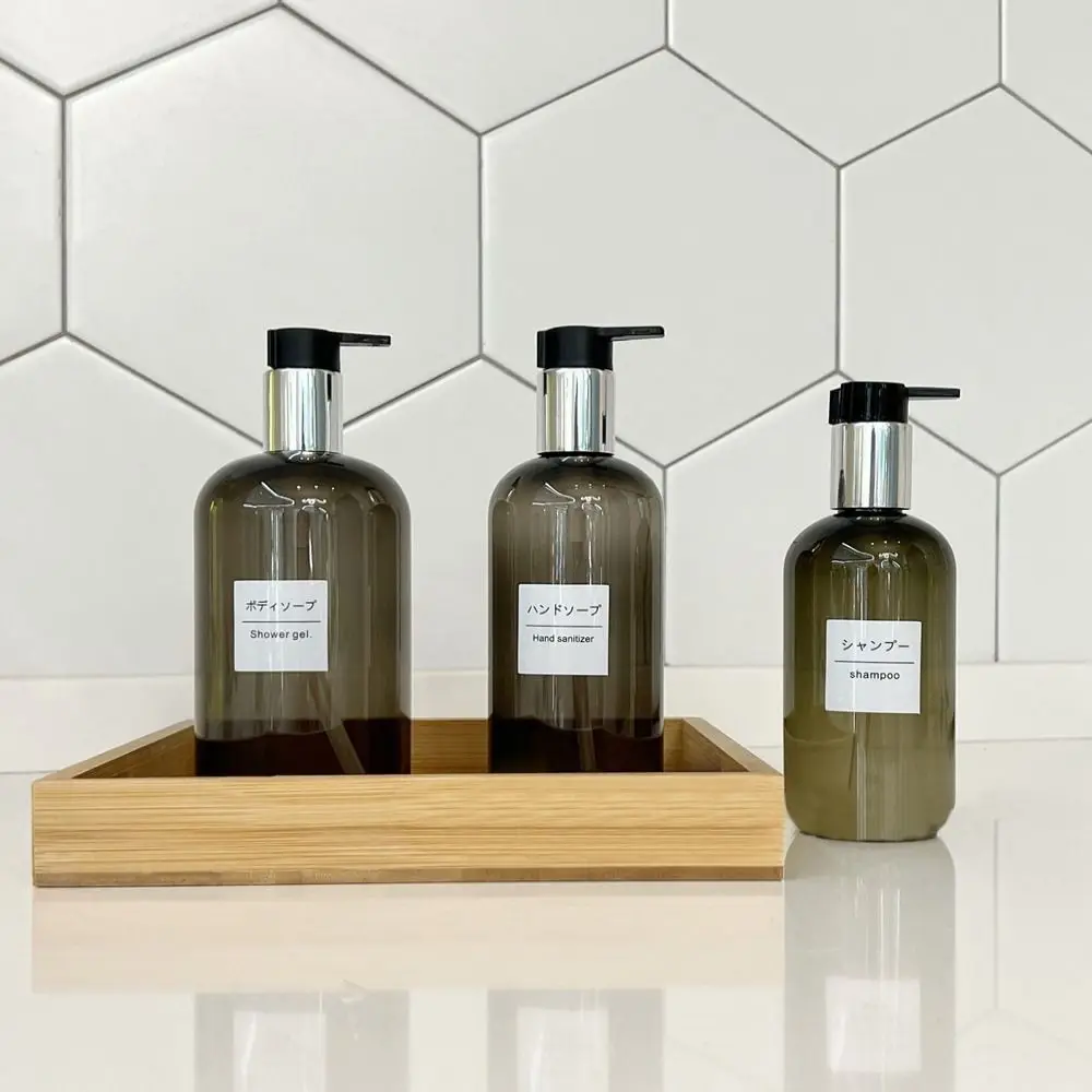 Portable Rustproof Kitchen Bathroom Soap Dispenser Bottles Liquid Container Soap Dispenser Round Bottles