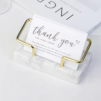 Marble Metal Card Holder 1