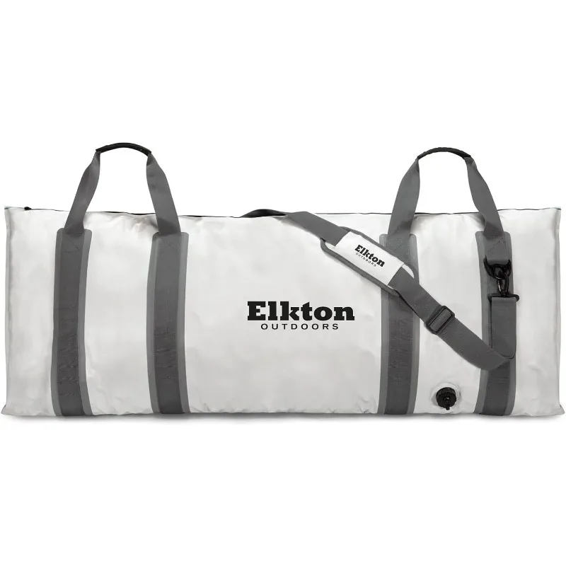 

Elkton Outdoors Insulated Fish Cooler Bag Leakproof Fish Kill Bag 40x20in and 60x20in Fish Cooler with Easy Grip Carry Handles