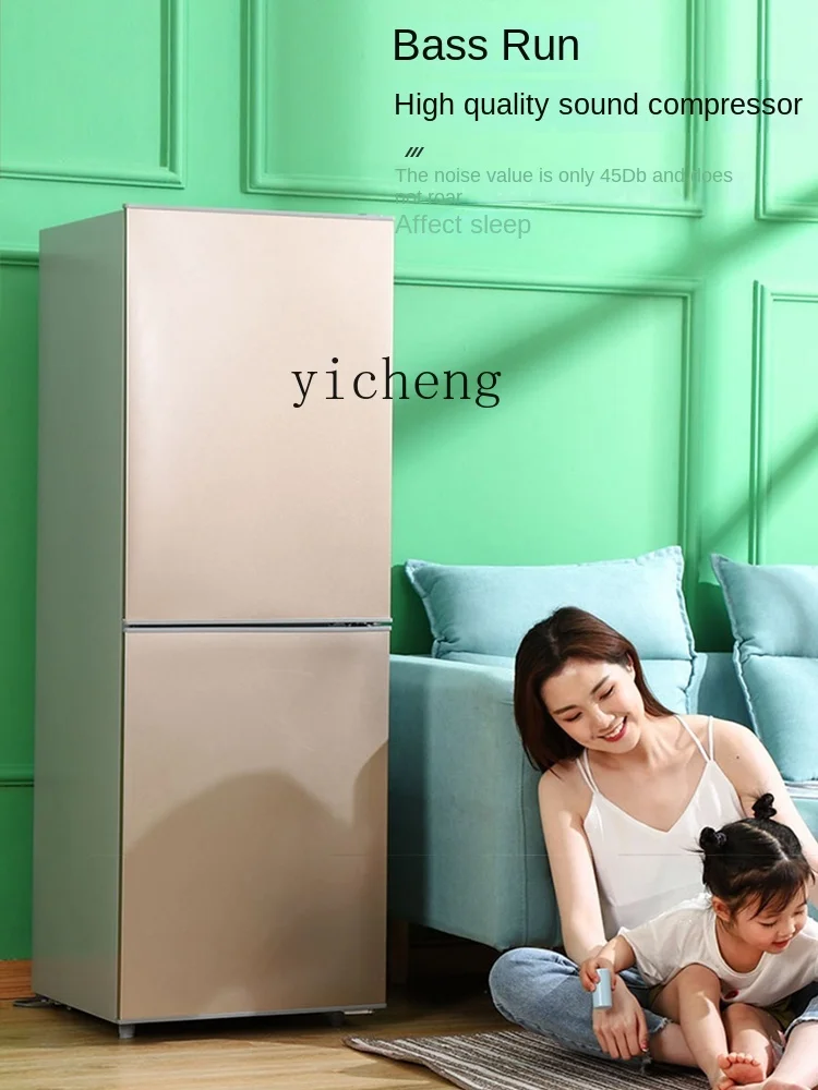 XL Large Refrigerator Household Small Energy Saving and Power Saving Double Door Medium Rental for Dormitory Large Capacity 5