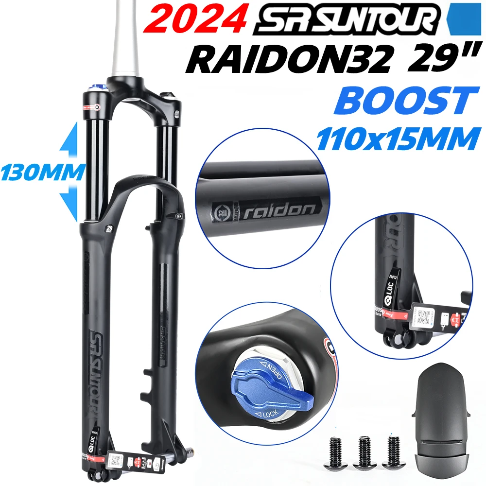 SRSUNTOURRAIDONBOOSTBicycleSuspensionForks29inch120130mm