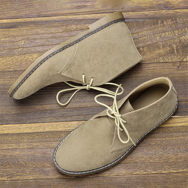 Men's Suede Desert boots high quality American Style Casual Ankle boots Handmade Shoes for men