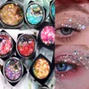 12colors Eyeshadow Glitter Gel Mermaid Sequins Heart Star Hexagon Aurora Shiny Gel Loose Sequins for Festival Party Face Makeup 1