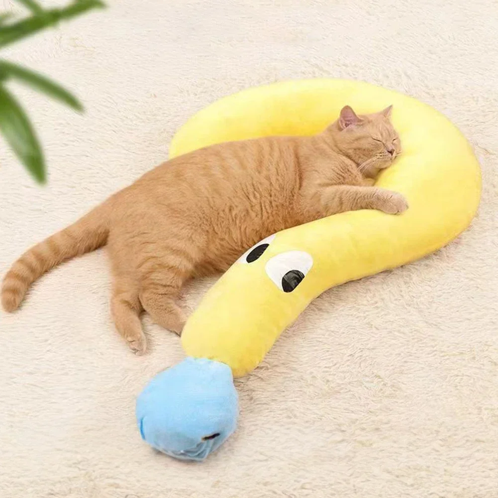 Four Seasons Universal Neck Pillow Pet Mat Pet Pillow Dog Question Mark U-shaped Sleeping Cat Small Supplies