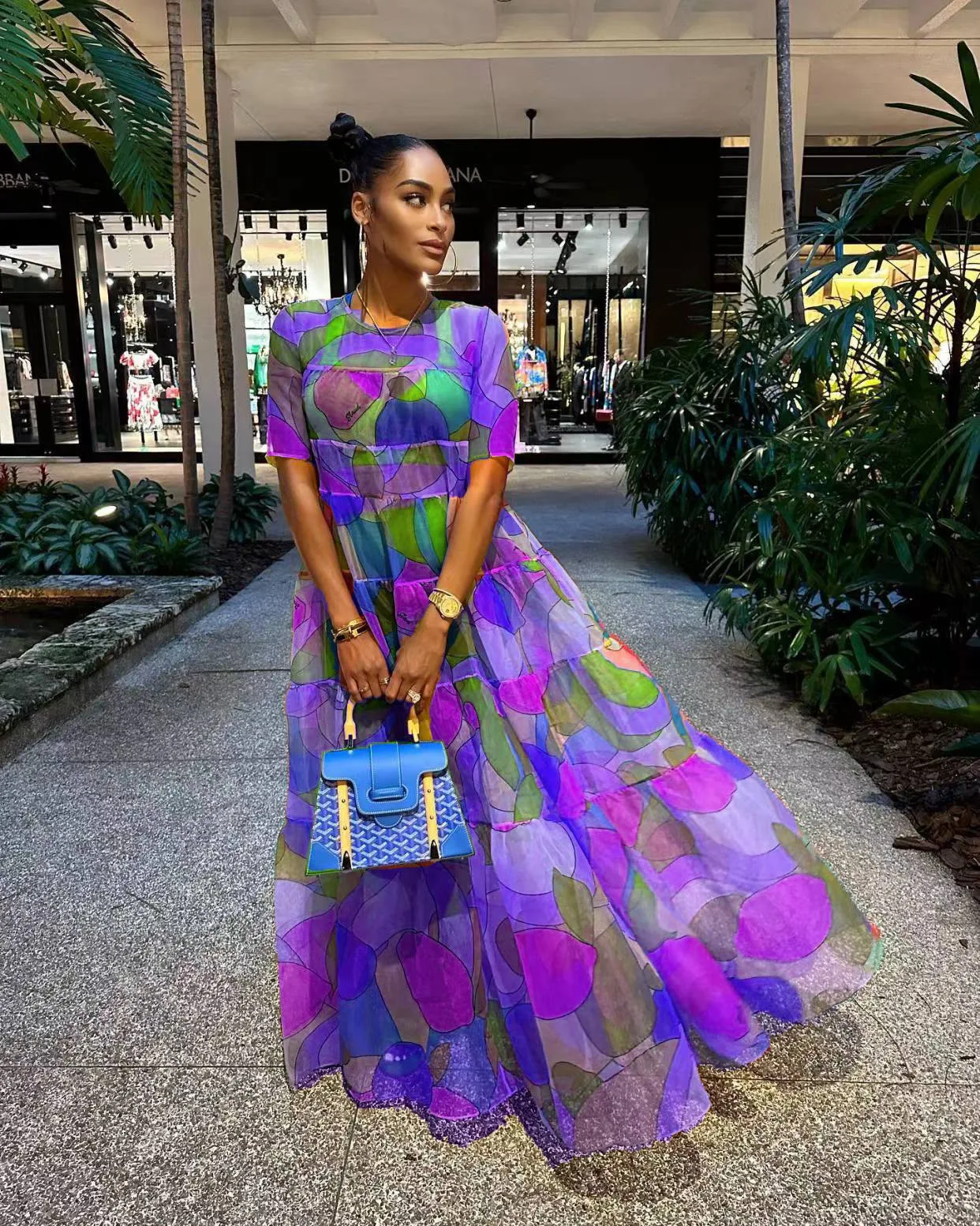 Wmstar Dresses for Women Sexy Printed  Elegant Maxi Loose Dress Club Outfits New In Summer 2023 Wholesale Dropshipping S-2XL