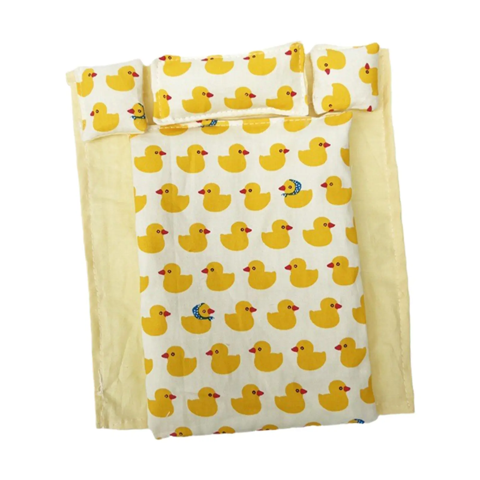 

1/12 Scale Mini Bedding Dollhouse Bedding Set for 6 inch Doll Pretend Play