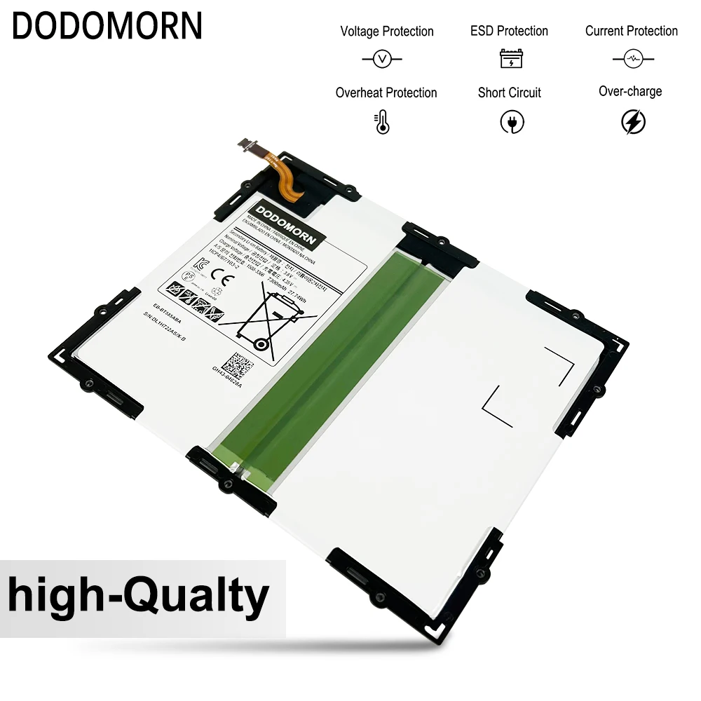 4.35V 27.74Wh 7300mAh Battery For Samsung Galaxy Tablet Tab A 10.1 T580 SM-T585C T585 T580N