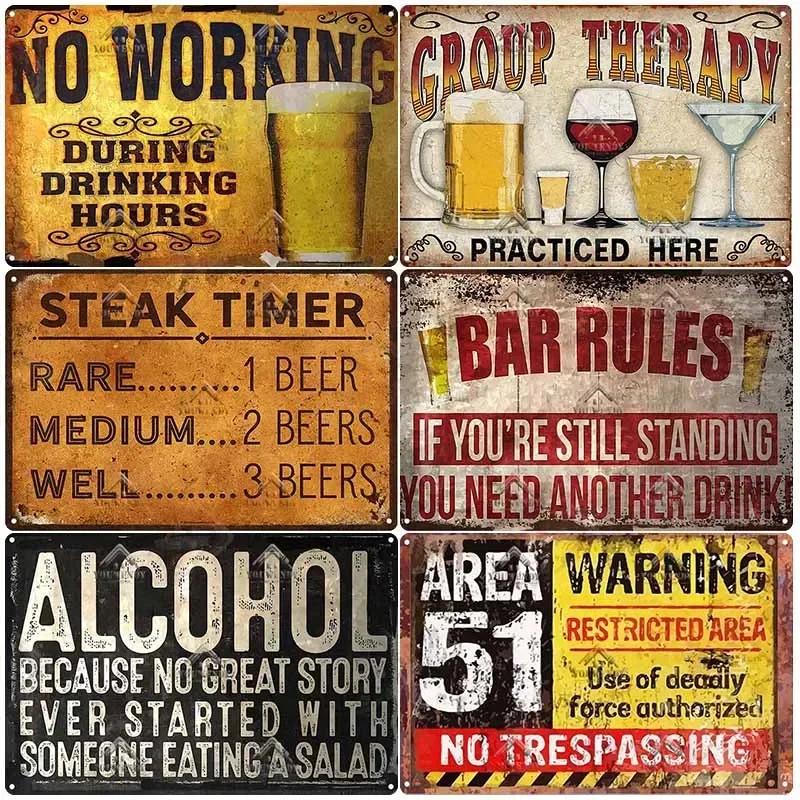 Funny Vintage Bar Sign 3