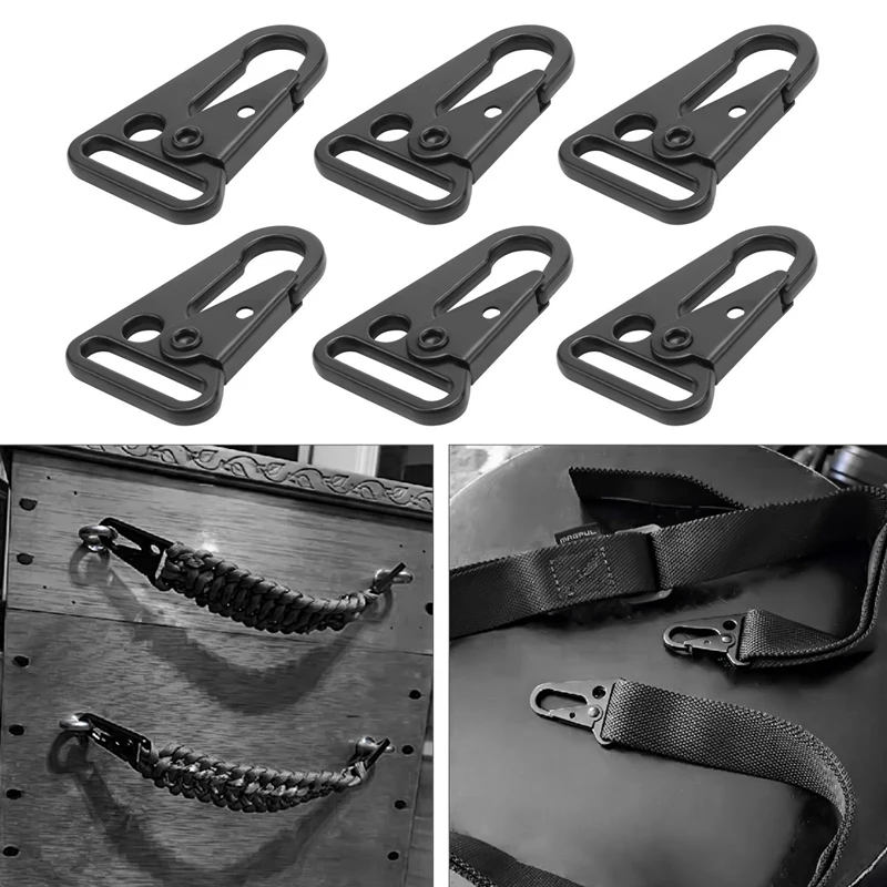 150 Pcs Enlarged Mouth Clip Sling Clasp Olecranon Hook For Sling Outdoors Bag Backpack,Carabiner Keychain Snap Hooks 2