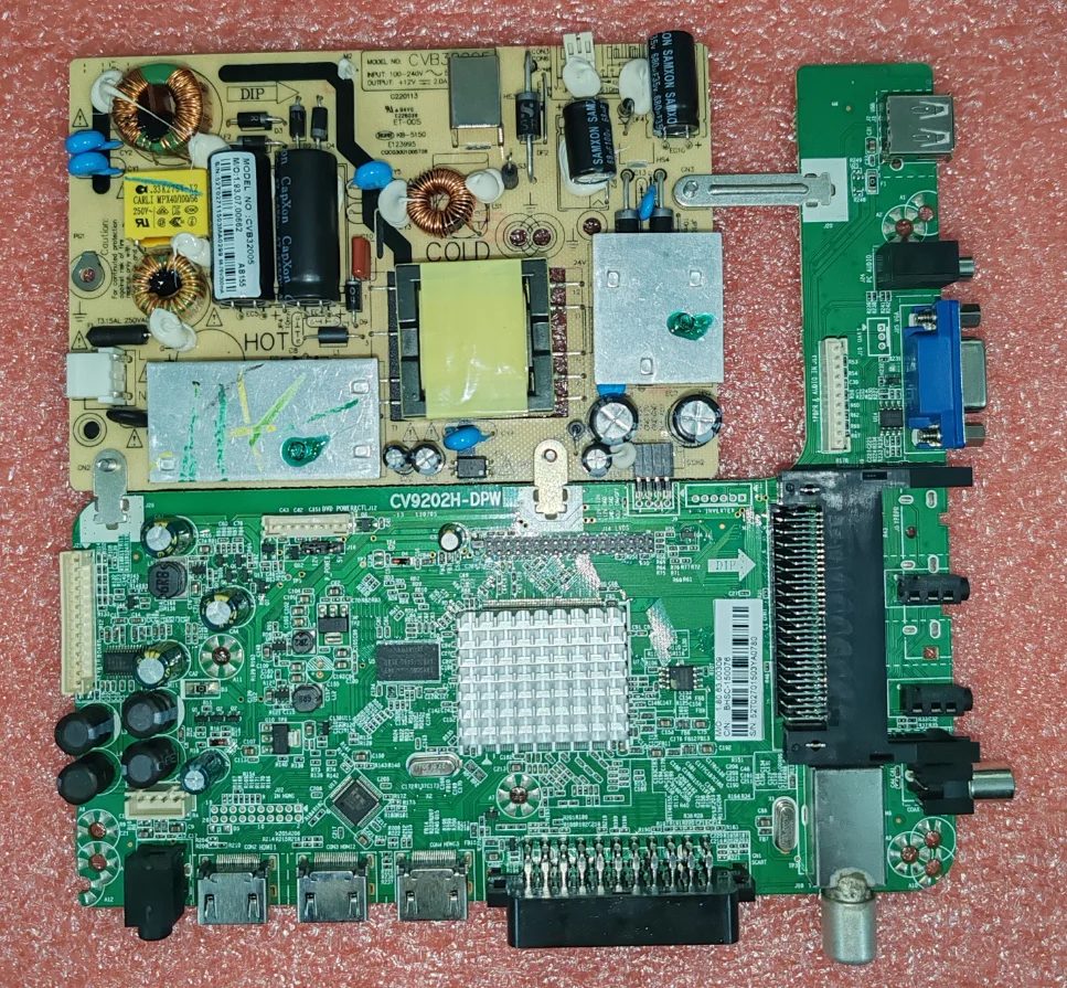 

Free sipping! CV9202H-DPW BHSC-150076 CVB32005 12V 2.0A LED TV motherboard power board together