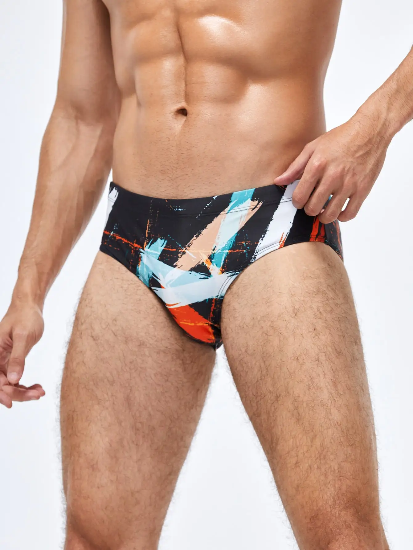 Men's Adult Triangle Racing Swimsuit Reduce Resistance men swimsuit