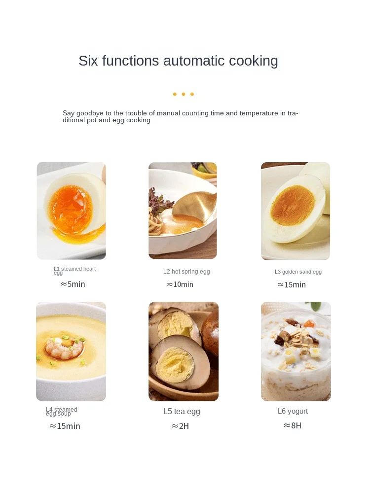 German egg cooker smart reservation dormitory breakfast egg cooker multifunctional household small egg steamer 2