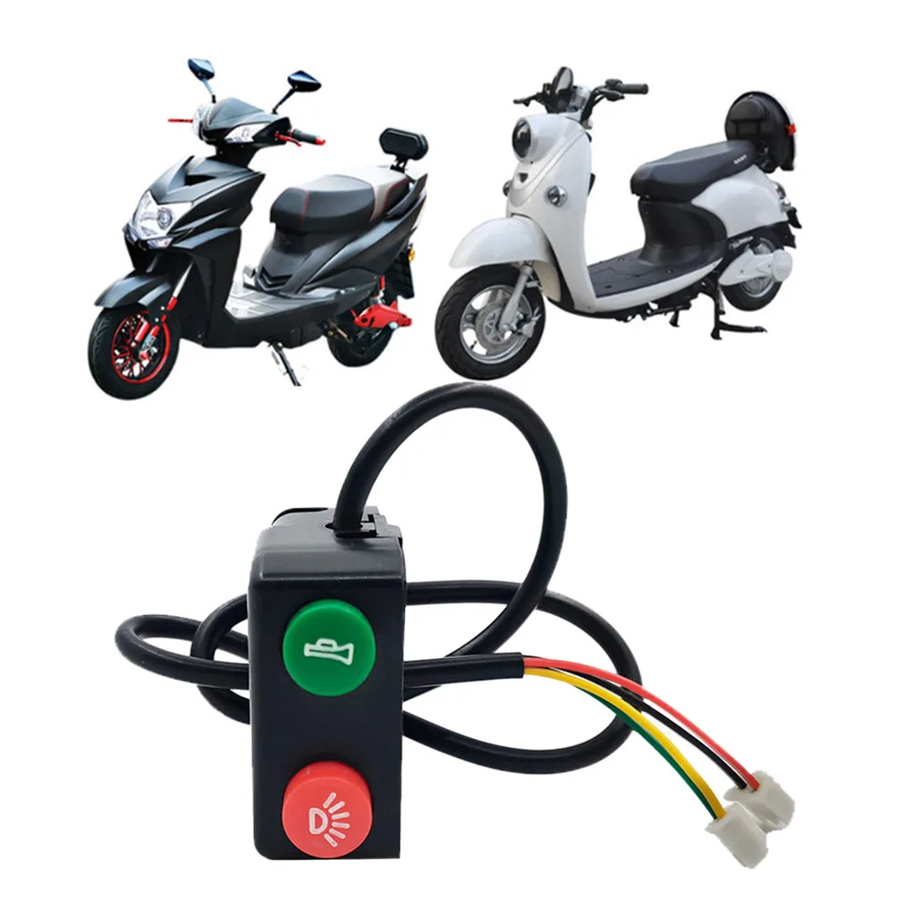 Description Picture 3 of item7/8" 12V Electric Bicycle Scooters Handlebar Control Switch For Headlight -Horn Switch ON OFF Button For ATV E-bike