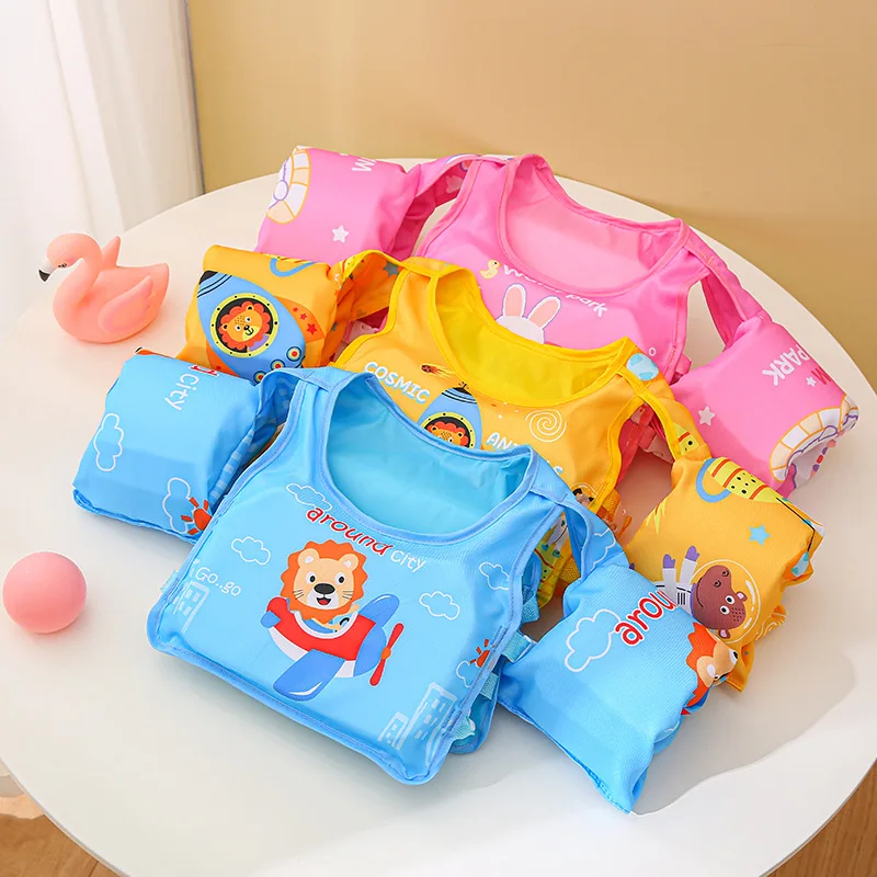 Children Floating Circle Water Sleeves Floating Coat Vest Circle Swimming Float Arm Circle Children's Boys Girls Equipment 2