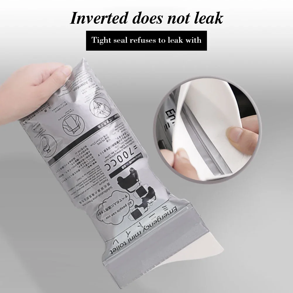 4-60PCS Outdoor Emergency Urinal Bag 600ml 700ml Outdoor Camping Pee Bags Disposable Travel Mobile Toilet for Men Women Children