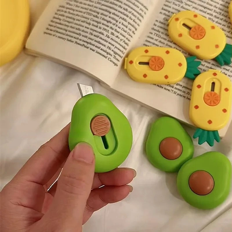 귀여운 포켓 과일 아트 유틸리티 나이프, 택배 개봉용 칼, 종이 커터, 공예 포장 도구, 문구류, 아트 나이프, 봉투 개봉용 칼