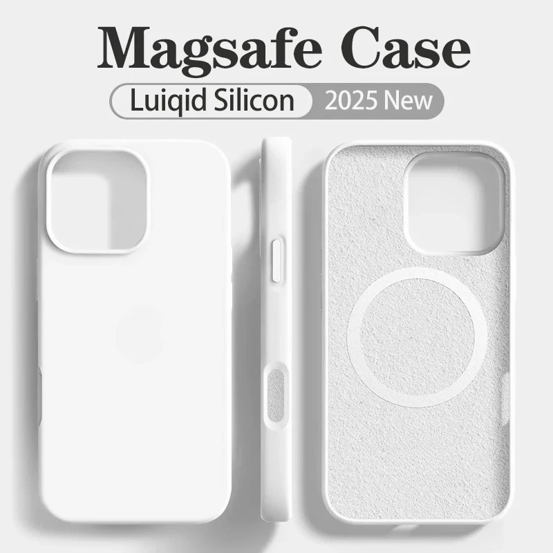 Liquid Silicone Magnetic Phone Case with MagSafe Compatibility