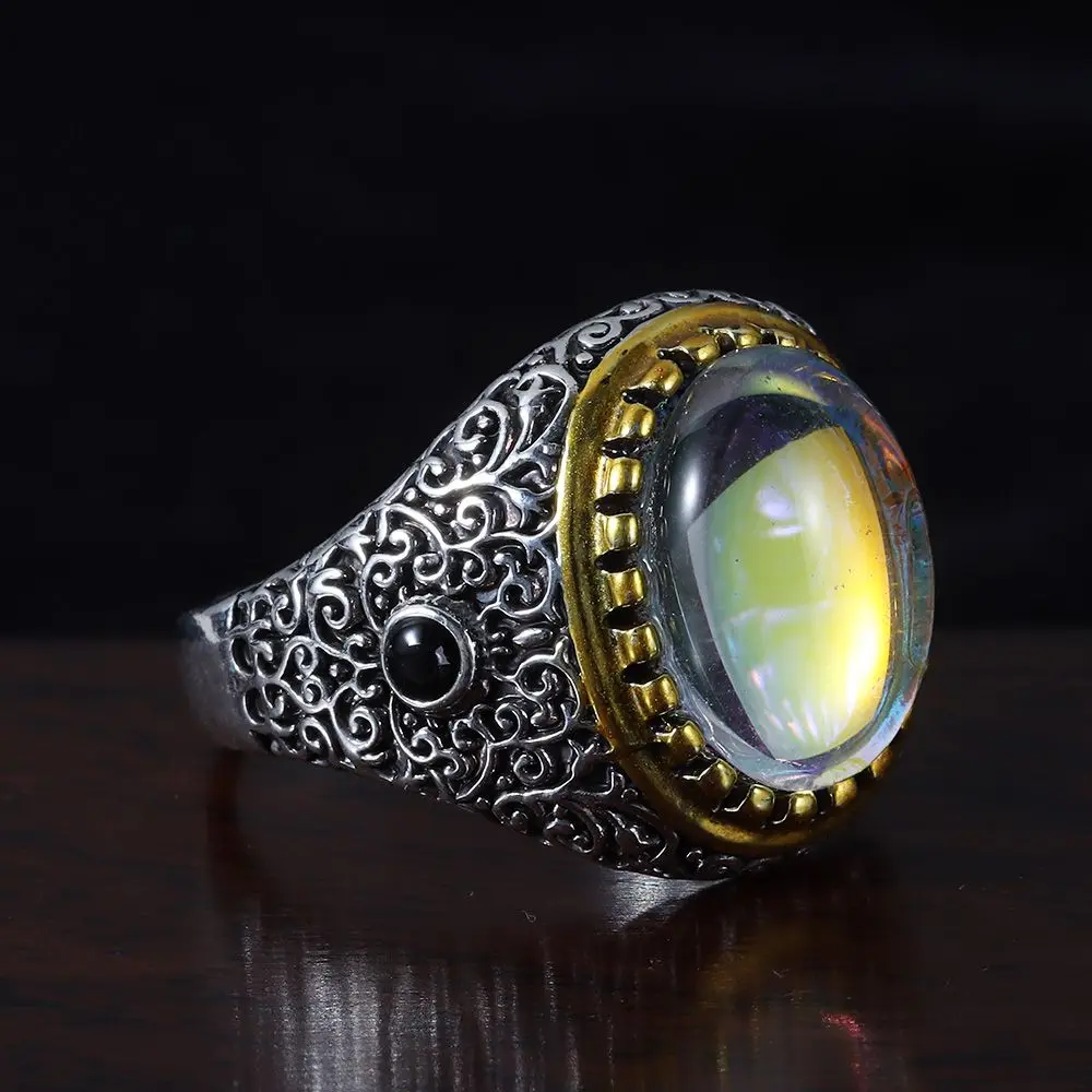 1 шт. винтажное персидское кольцо с драгоценным камнем мужское ювелирные изделия