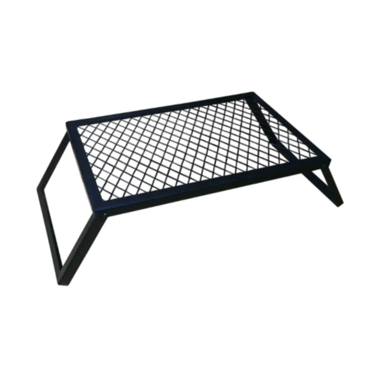 Folded Campfire Grill Grate Portable Multifunctional BBQ Grill Camping Grill for RV Camping Hunting Adventures Trip Fishing