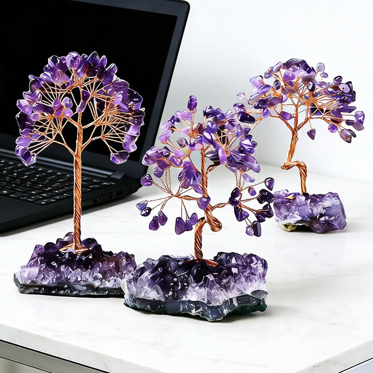 Natural Amethyst Money Tree – Deep Purple Crystal Cluster for Wealth, Luck & New Year Feng Shui Decor 3 Sc0fb761832bc4c6098322e14a8070855g