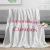 Personalized Custom Blanket with Photo - Unique Gift for Boyfriend Birthday Girls Dogs Guest Celebration Soft Comforter Throw 2