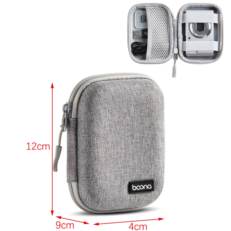 EVA Mini Kamera Darbeye Dayanıklı Kılıf Sert Kabuk Taşıma Çantası Sony Canon Fuji Kamera Çantası CCD Kamera Saklama Kutusu Için Uygun