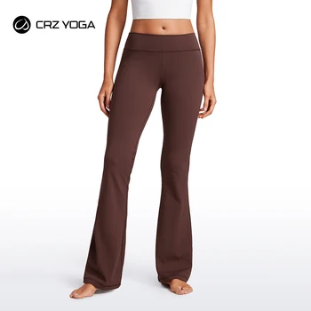 CRZ YOGA Girls Butterluxe Crossover Flare Leggings