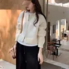 Korean Women Knitted Sweater Autumn Winter Chic Loose Long Sleeve Cardigan Tops Simple Solid Color Sweater Jacket 5