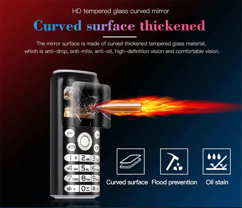 SATREND K8 Fashion Mini Mobile Phone Cola Shape Dual SIM Telefone MP3 Call Recording 1.0'' Pocket Smallest Size Cellphone